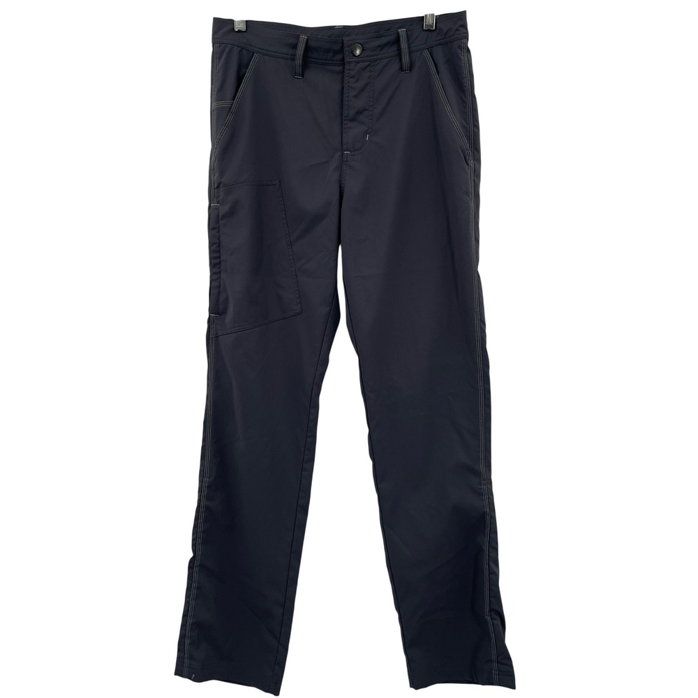 Roots Womens Track Pants Sz. 30 Gray GUC Contrast Stitch Utility Pocket Hiking